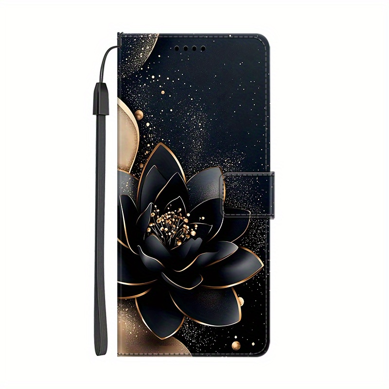 TEMU Etui na telefon - Eleganckie etui z magnetycznym zamkiem błyskawicznym i portfelem z wzorem PU z uchwytami D do Moto
