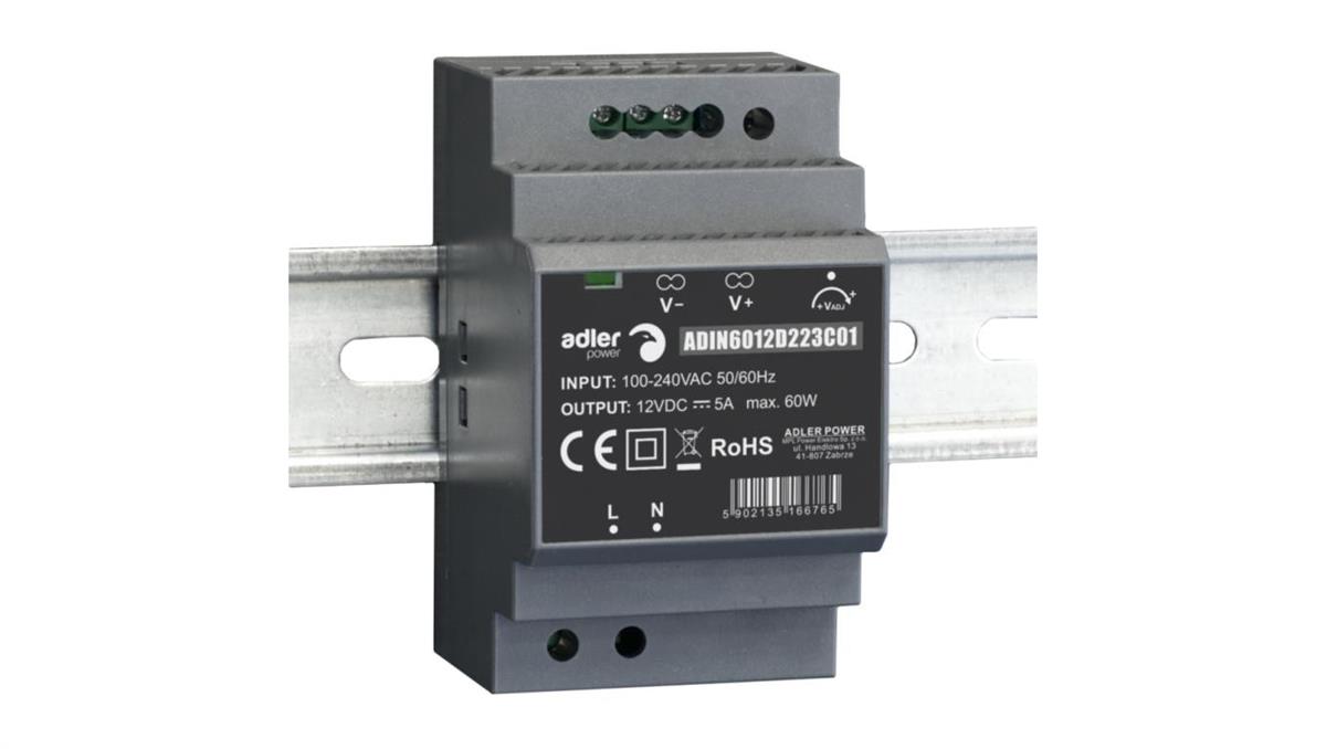 Zasilacz DIN 12V 60W ADIN6012 Adler