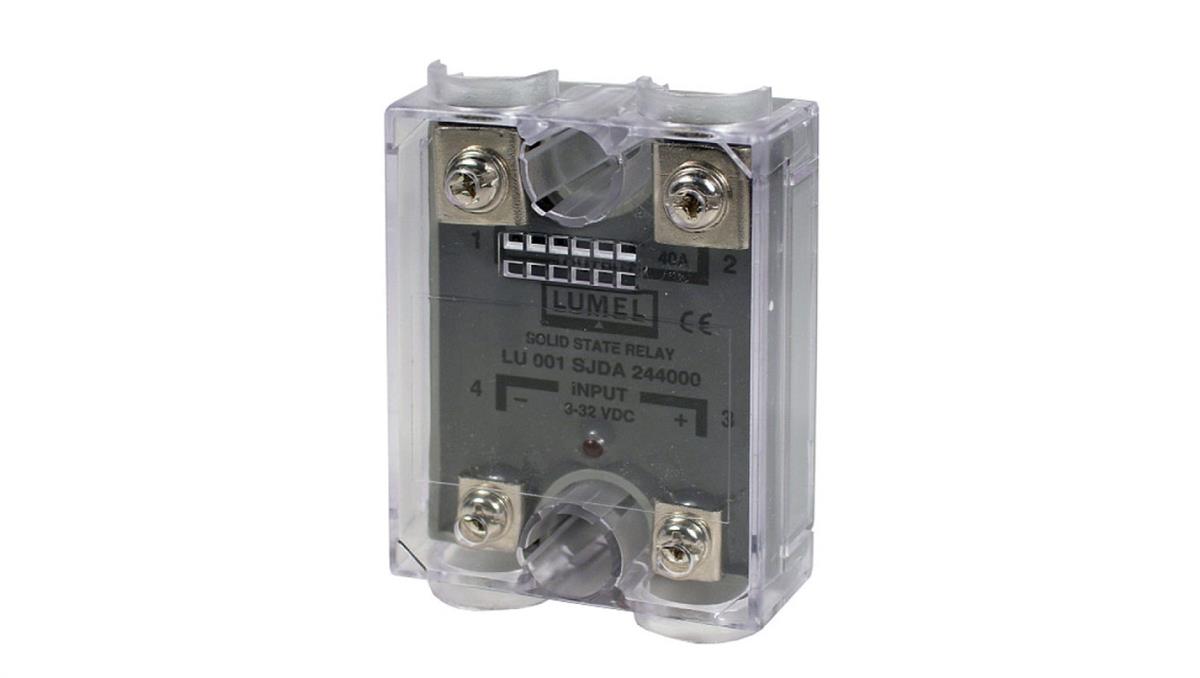 Przekaźnik półprzewodnikowy LU 001JDA244000 SSR sterowanie 3-32V DC wyjście 240V/40A AC LH000-0981-400-012