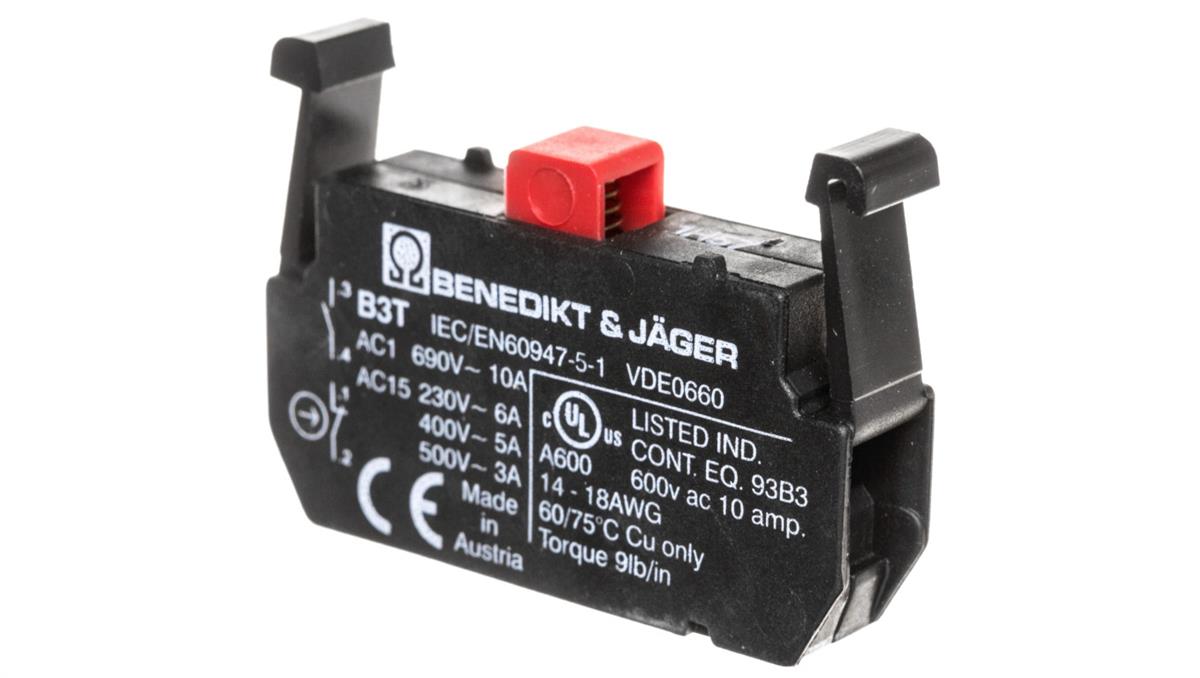 BENEDICT GmbH Styk pomocniczy 1R montaż czołowy do elementu łączącego B3M BE-B3T01-00000000