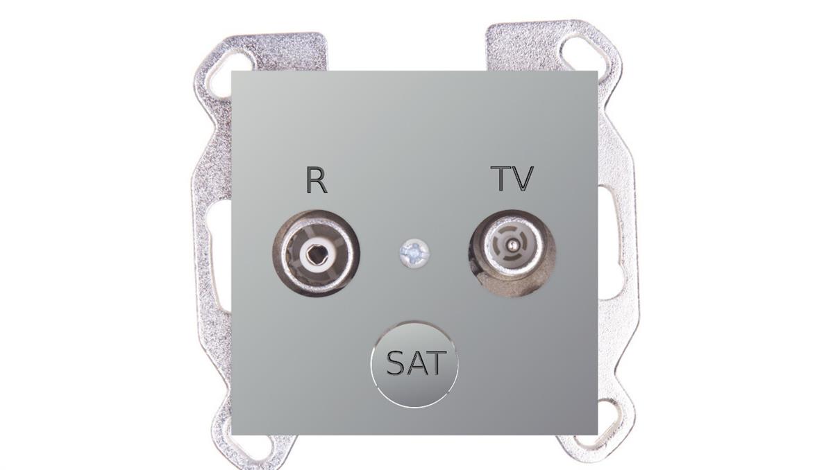 POLO FIORENA metal. Gniazdo antenowe R/TV