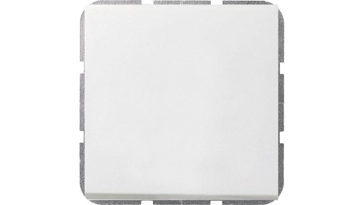 GIRA F100 Wyłącznik uniwersalny 1-biegunowy / schodowy biały połysk kołyskowy