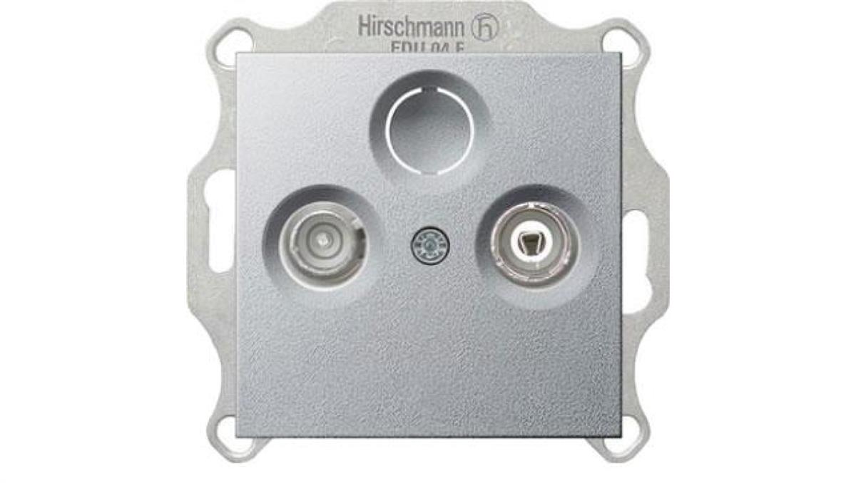 Gniazdo RTV końcowe Gira System 55 aluminium