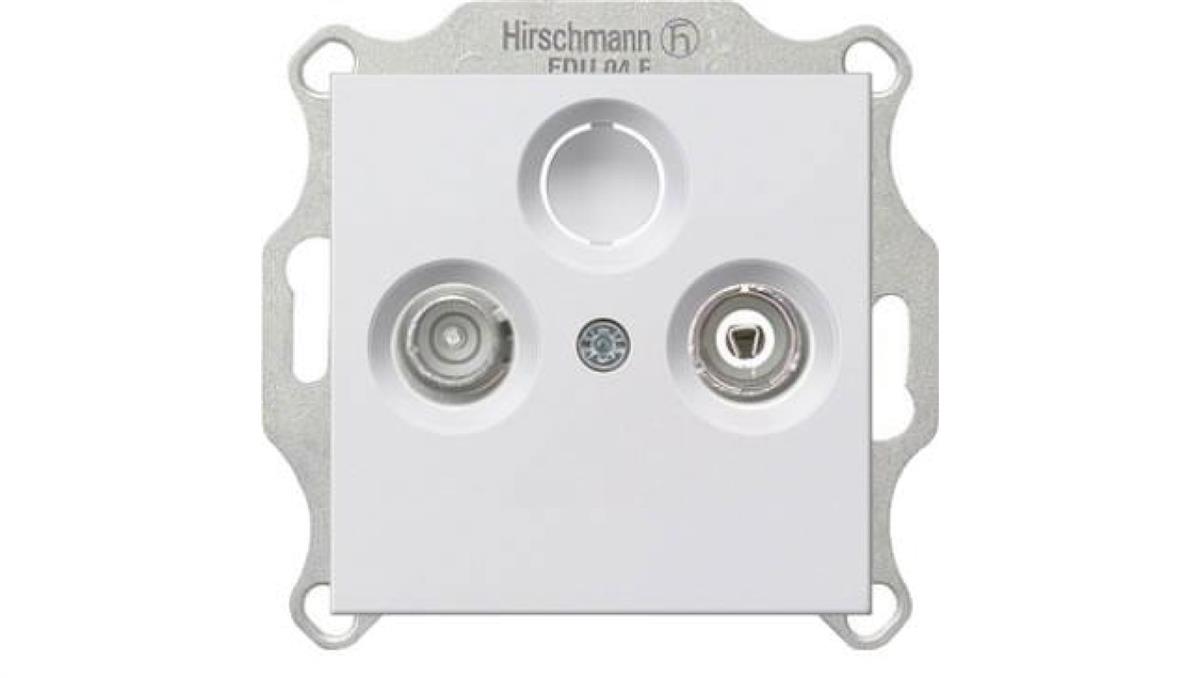 Gniazdo RTV końcowe Gira System 55 biały połysk