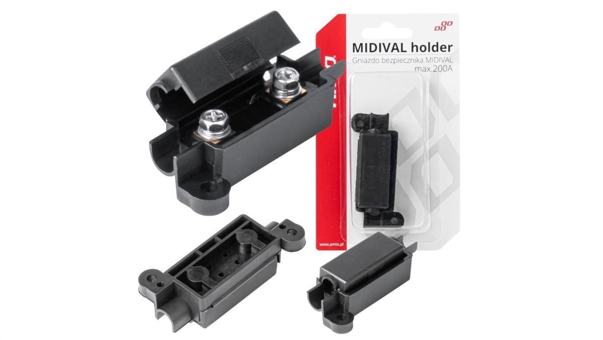 Gniazdo Obudowa bezpiecznika samochodowego MIDIVAL do 200A AMIO