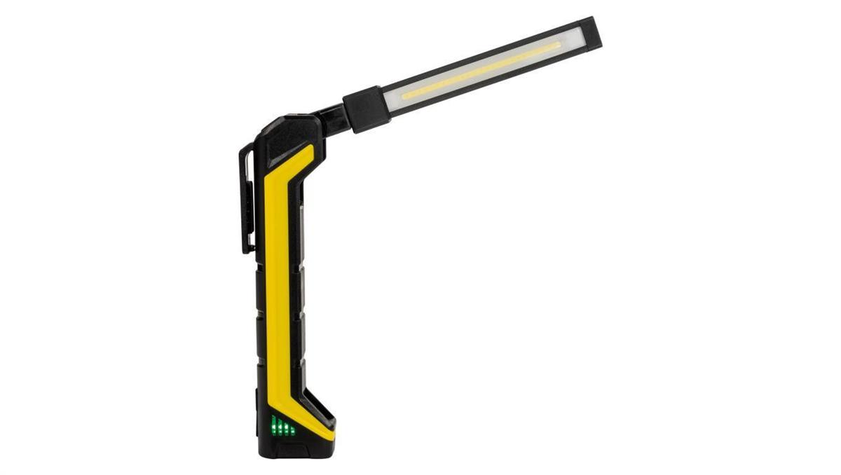 PLASTROL Latarka warsztatowa LED akumulatorowa 1W SMD LED 6500K 2W COB LED 6500K 3,7V 800mAh Li-ion klips magnes LW-2B W-00340