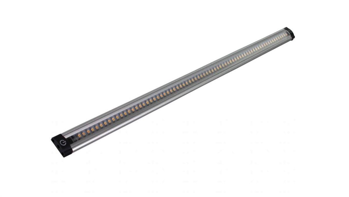 Oprawa podszafkowa TS 3W LED 250lm, 4000K, sensor dotykowy, 3-tryby świecenia, srebrna, 30cm / 10988