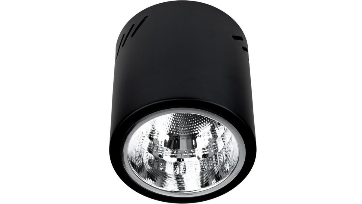 Oprawa Sufitowa Natynkowa Stała Okrągła APUS 13 Spot TUBA Czarna E27