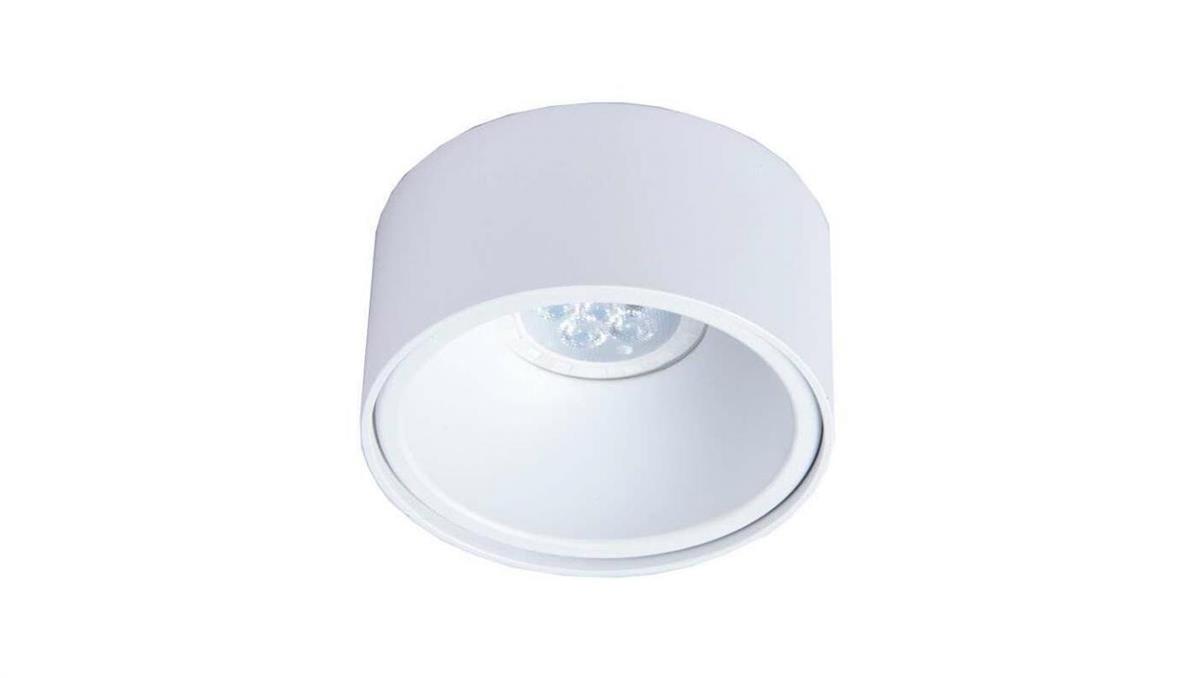 Oprawa MINI GOLDI-W/w WPUST biała z białym ringiem Gu10 okrągła sufitowa wpuszczana