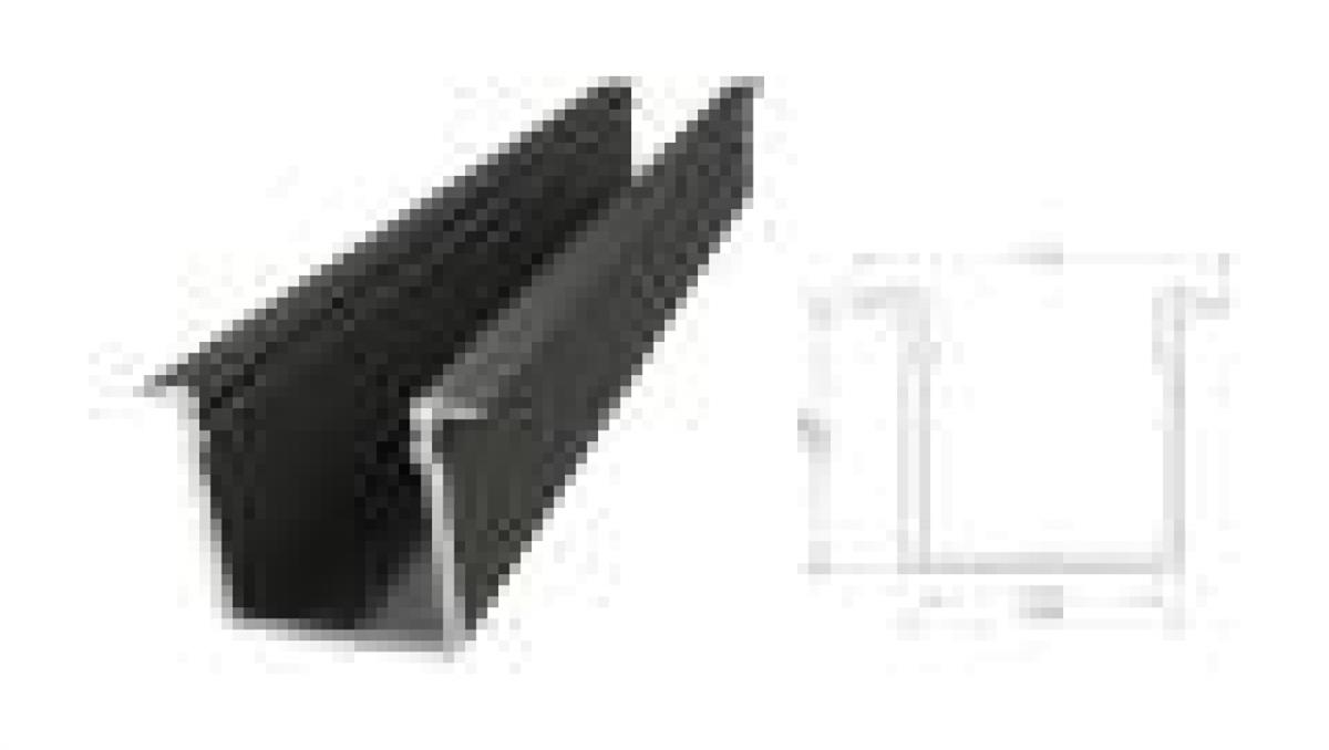 Wpuszczany profil ALU czarny lakier 15x16mm 2010mm GROOVE black lacquer