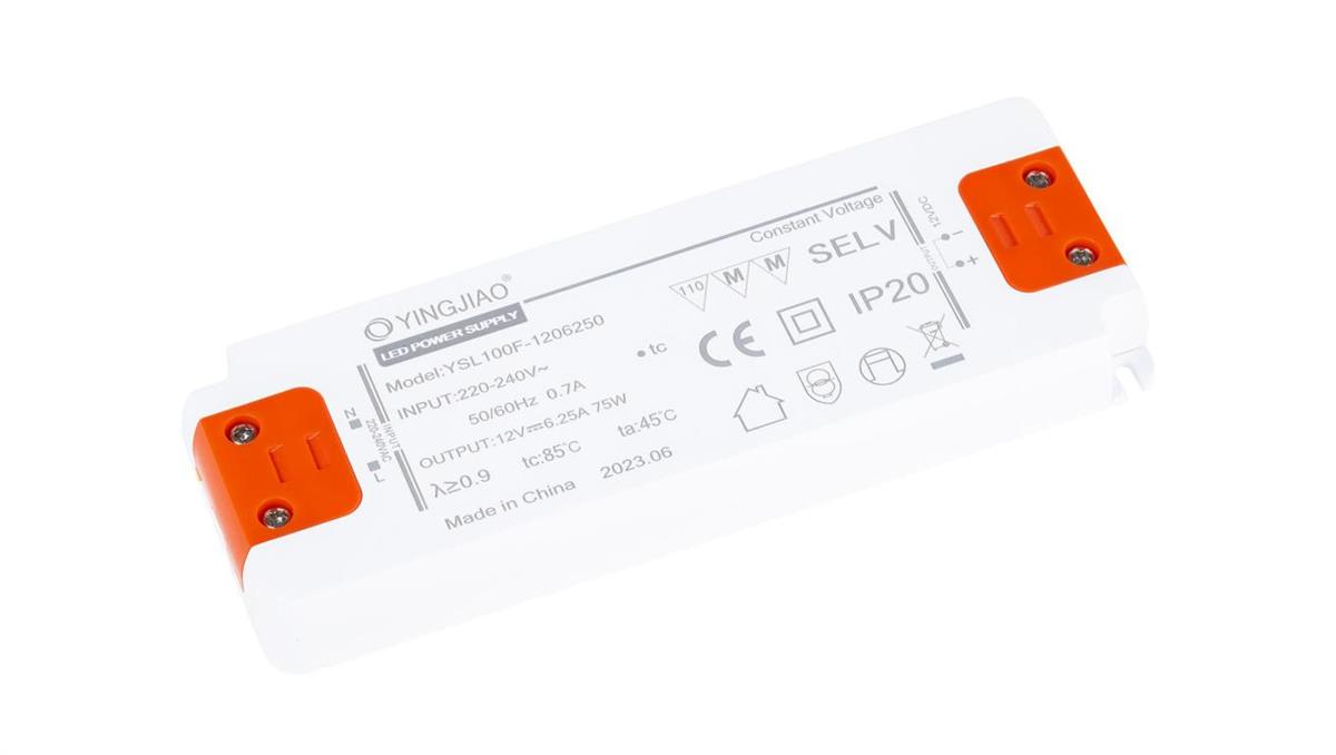 Zasilacz stałonapięciowy LED Yingjiao YSL100F 12V 6,25A 75W