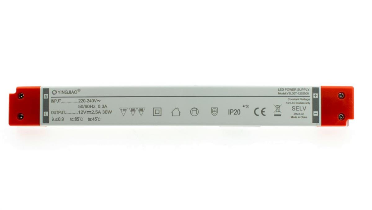 Zasilacz stałonapięciowy LED YSL30T 12V 2,5A 30W YSL30T-1202500