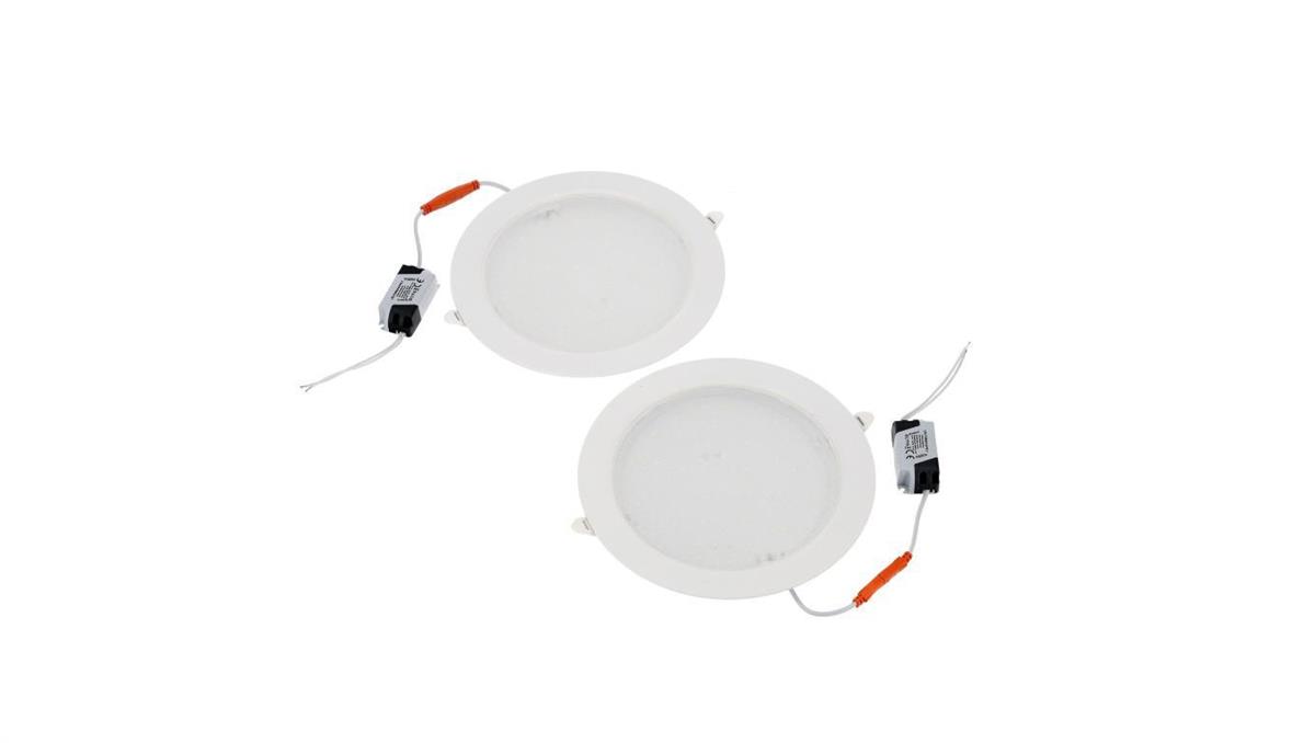 Oprawa LED AURA PRIZMA dwupak 2x18W biała 4200K wpuszczana HOROZ ELECTRIC