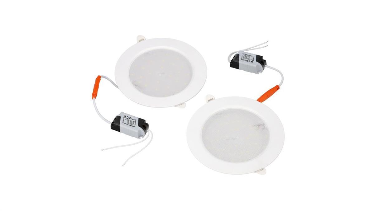 Oprawa LED AURA PRIZMA dwupak 2x12W biała 2700K wpuszczana HOROZ ELECTRIC