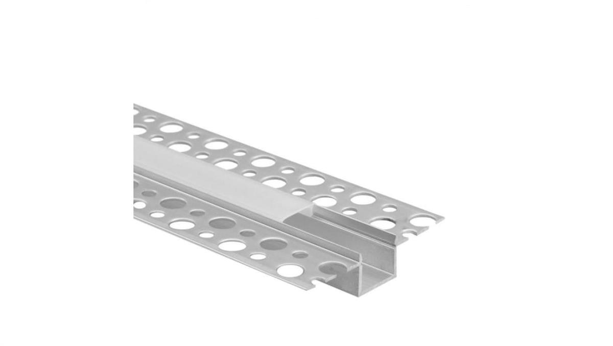 ECO LIGHT Profil GP02 podtynkowy anodowany +klosz mrożony 2m