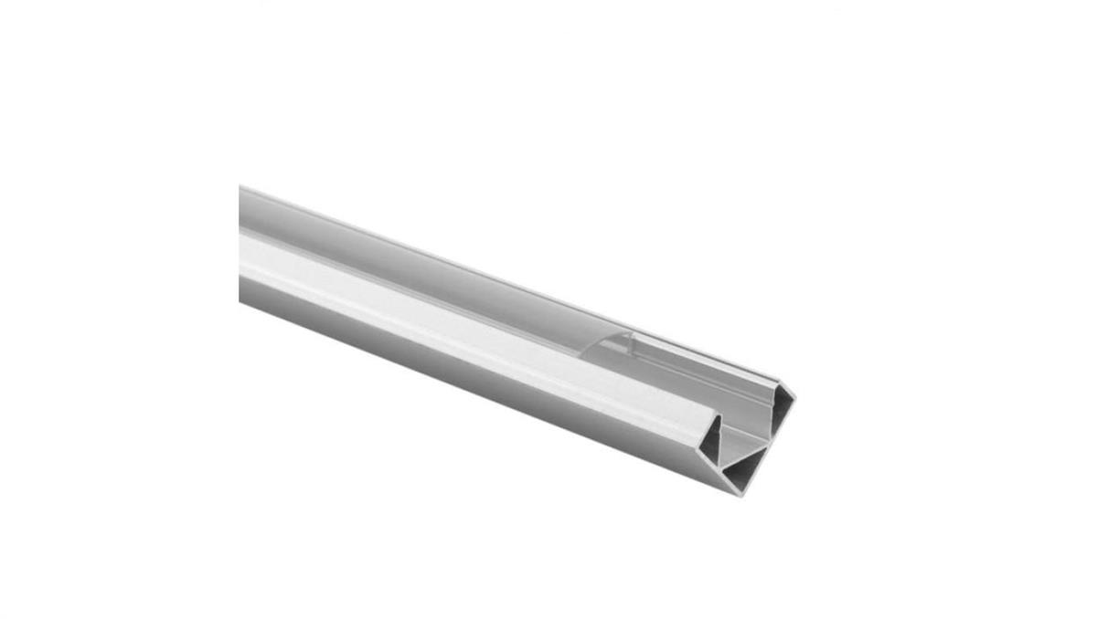 ECO LIGHT Profil R02 narożny anodowany +klosz transp. 2m