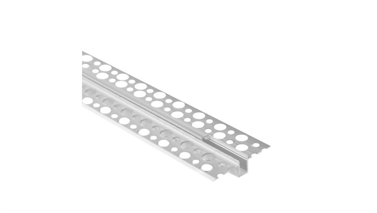 ECO LIGHT Profil GPW02 podtynk. anodowany+ klosz transp. 2m