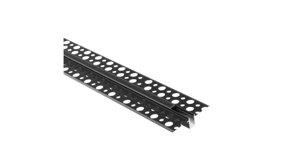 ECO LIGHT Profil GPW02 podtynkowy czarny + klosz czarny 2m