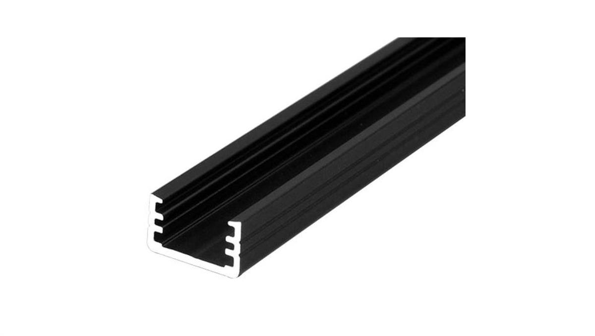 TOPMET Light Profil led SLIM8 2m czarny anodowany aluminiowy wąski (c2) 89030021