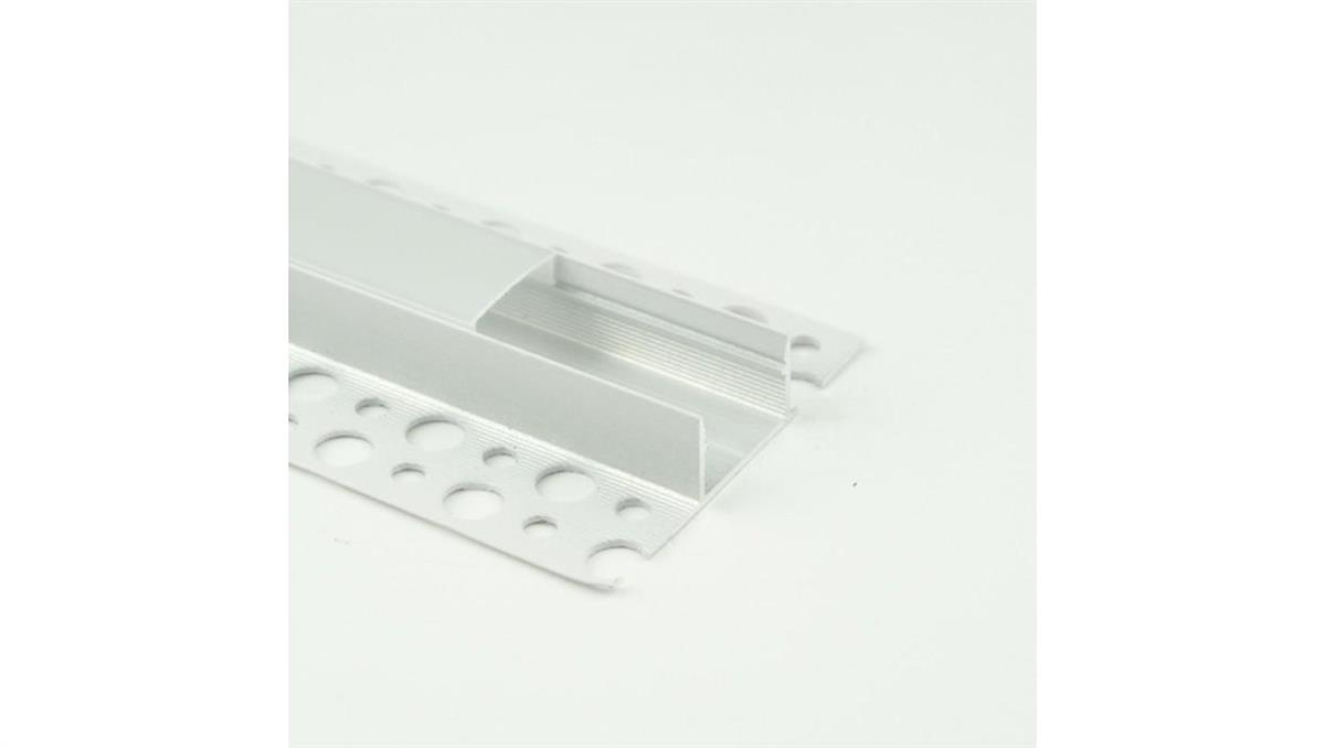 ECO LIGHT Profil GNS02 natynkowy biały + klosz mrożony 2m