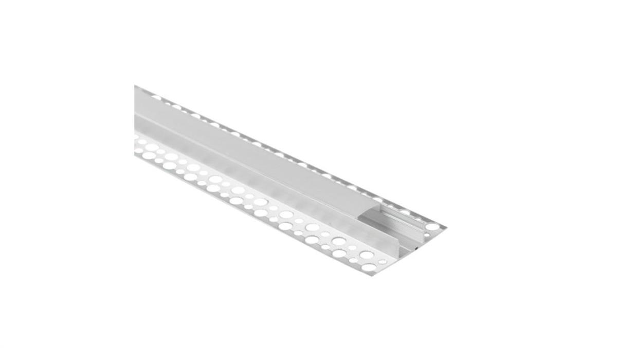 ECO LIGHT Profil GNS02 natynk. anodowany+ klosz mleczny 2m