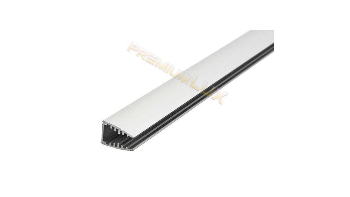 TOPMET Light Profil Mikro 2m anodowany do szyb o grubości 6mm