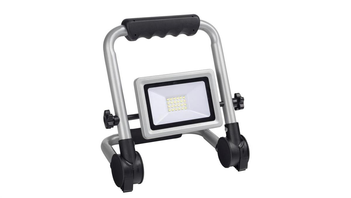 Oprawa przenośna Flexi 20W LED, składany stojak 1600lm, 4000K, IP65, 1,5m guma, srebrna / 47992
