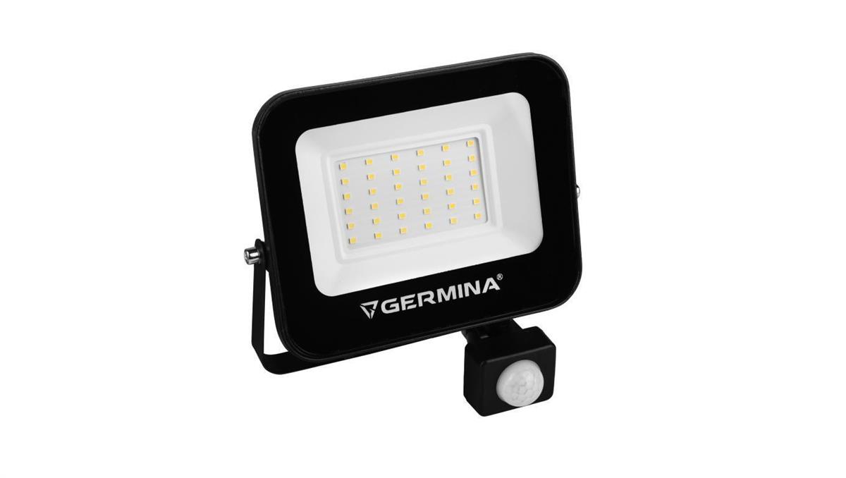 Germina der Electriker Naświetlacz ledowy Hera 30W z czujnikiem ruchu GW-0102