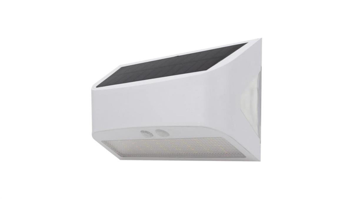 Biała Lampa Solarna Elewacyjna 6W 4000K SOE-10