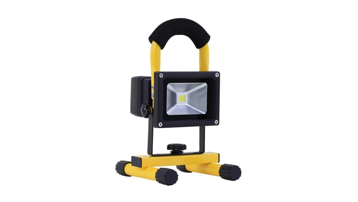 Naświetlacz akumulatorowy roboczy SPOT 10, LED, 7W, 600lm, 5700K, 2200mAh IP44, żółta / 11477