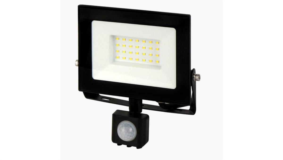 LED line Projektor Naświetlacz Halogen  LUMINO 30W 4000K 3000lm z czujnikiem IP44 3 lata gwar.