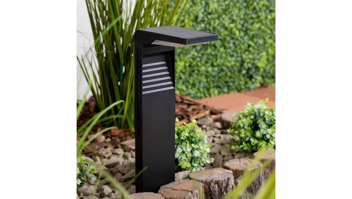 LUMILED Lampa Solarna Ogrodowa LED Wbijana Słupek 41cm HORIUS 4000K IPX4