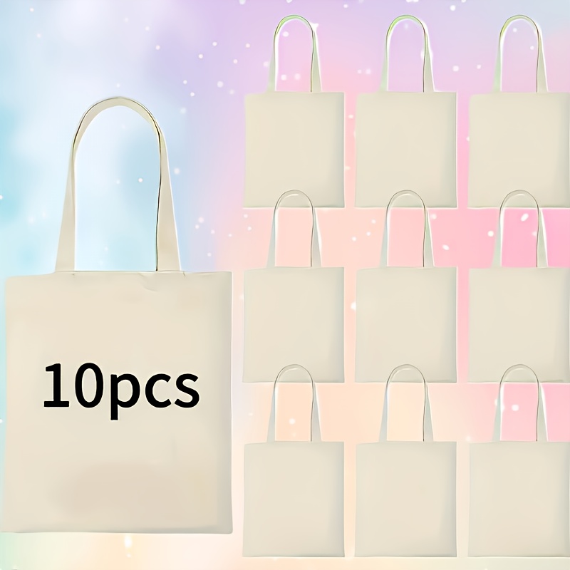 TEMU Damska minimalistyczna beżowa torba na ramię z możliwością personalizacji - personalizowana torebka DIY z mocowanym paskiem, wytrzymała, z