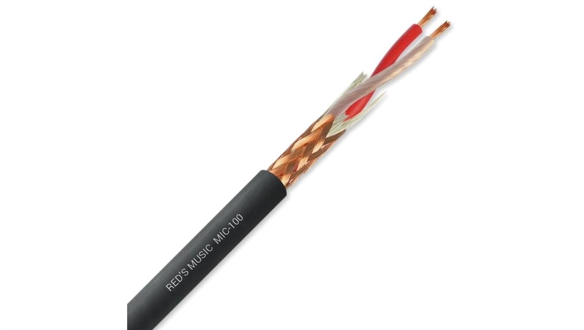 REDS MUSIC Kabel mikrofonowy 2x0,23mm2 OFC Twinax PVC MIC-100 /100m/