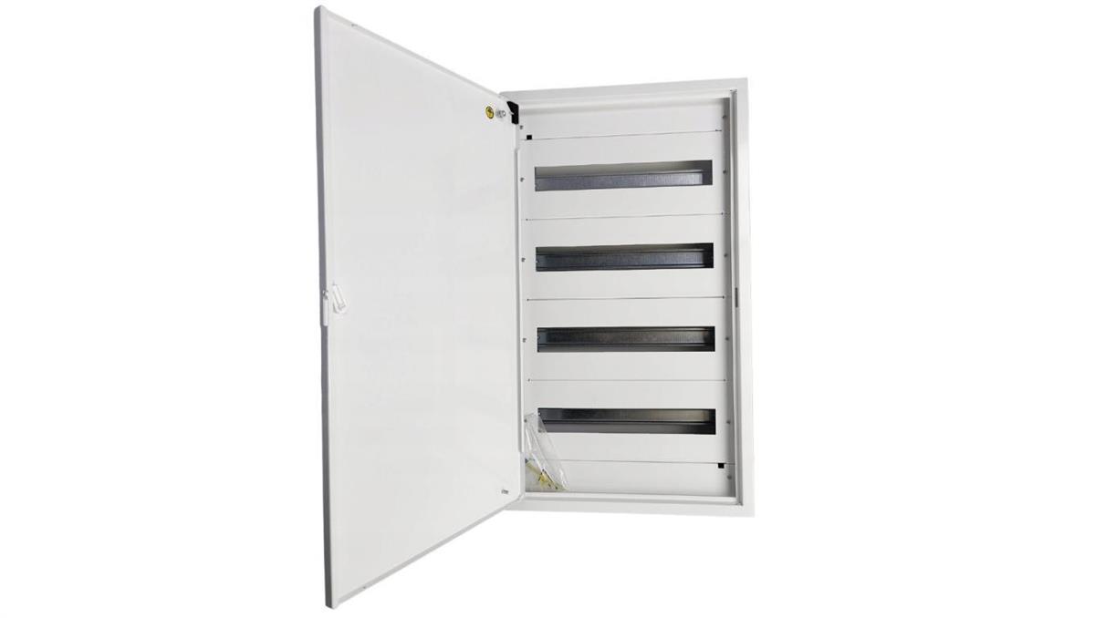 Doktorvolt Rozdzielnica natynkowa metalowa 4x18 modułów IP30 (400V AC) 755x436x130mm drzwi pełne