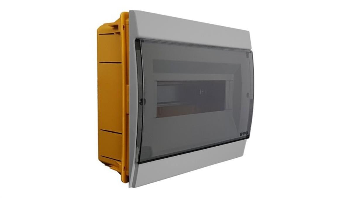 MARLANVIL Rozdzielnica podtynkowa 8 modułowa IP40 szara 970.08 M-L 0926