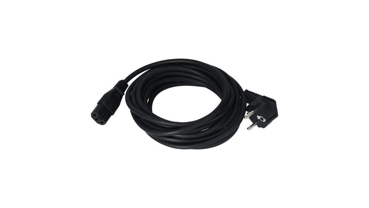 Kabel zasilający OMY do serwera z wtyczką IEC C15 10A czarny 5m