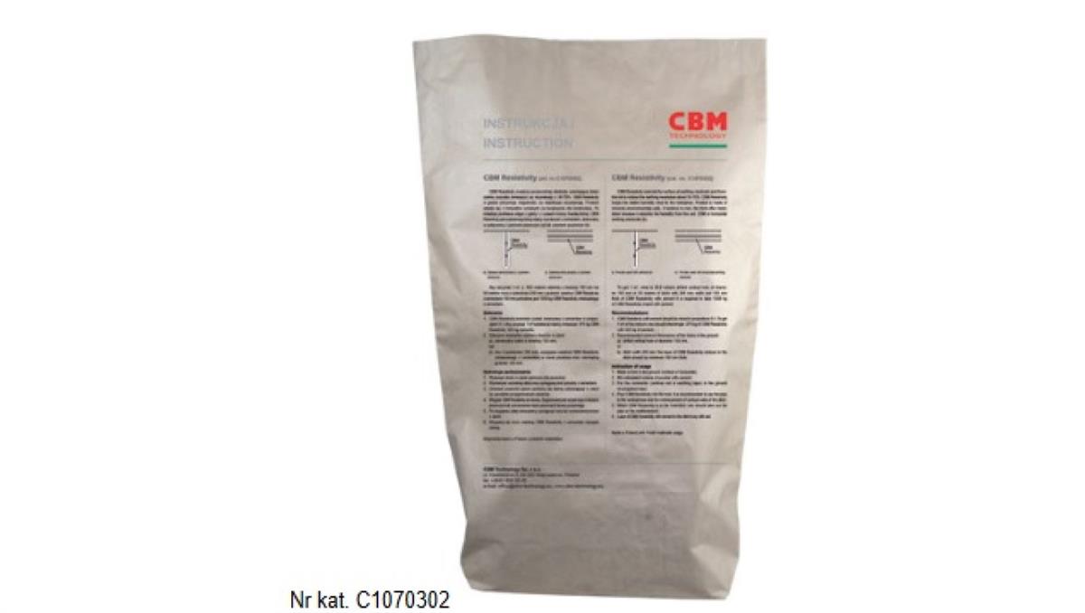 Środek poprawiający uziemienie. CBM Resistivity 25kg C1070302