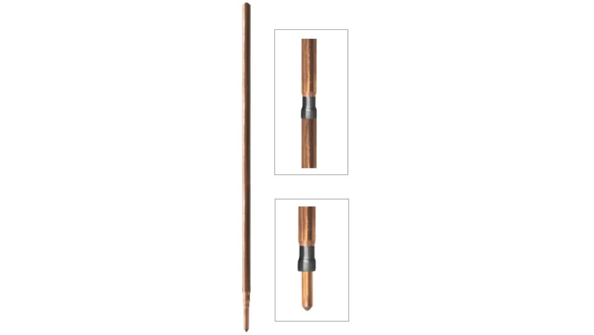 Uziom kuty pomiedziowany / miedziowany St/Cu powłoka 250 um Cu 16mm 1,5m C0000195