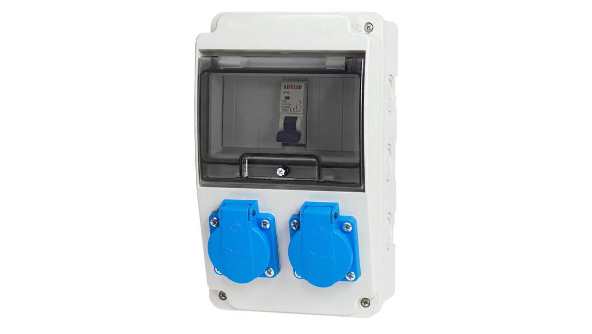 ADELID ROZDZIELNICA ERBETKA OGRODOWA ZABEZPIECZONA 2X230V RSK002C001