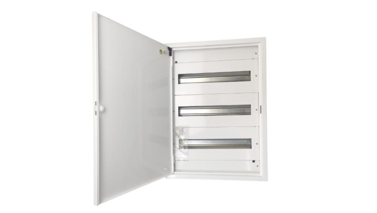 Doktorvolt Rozdzielnica natynkowa metalowa 54 modułowa 3x18 436x605x130 RAL9003 IP30 MN54/3/18