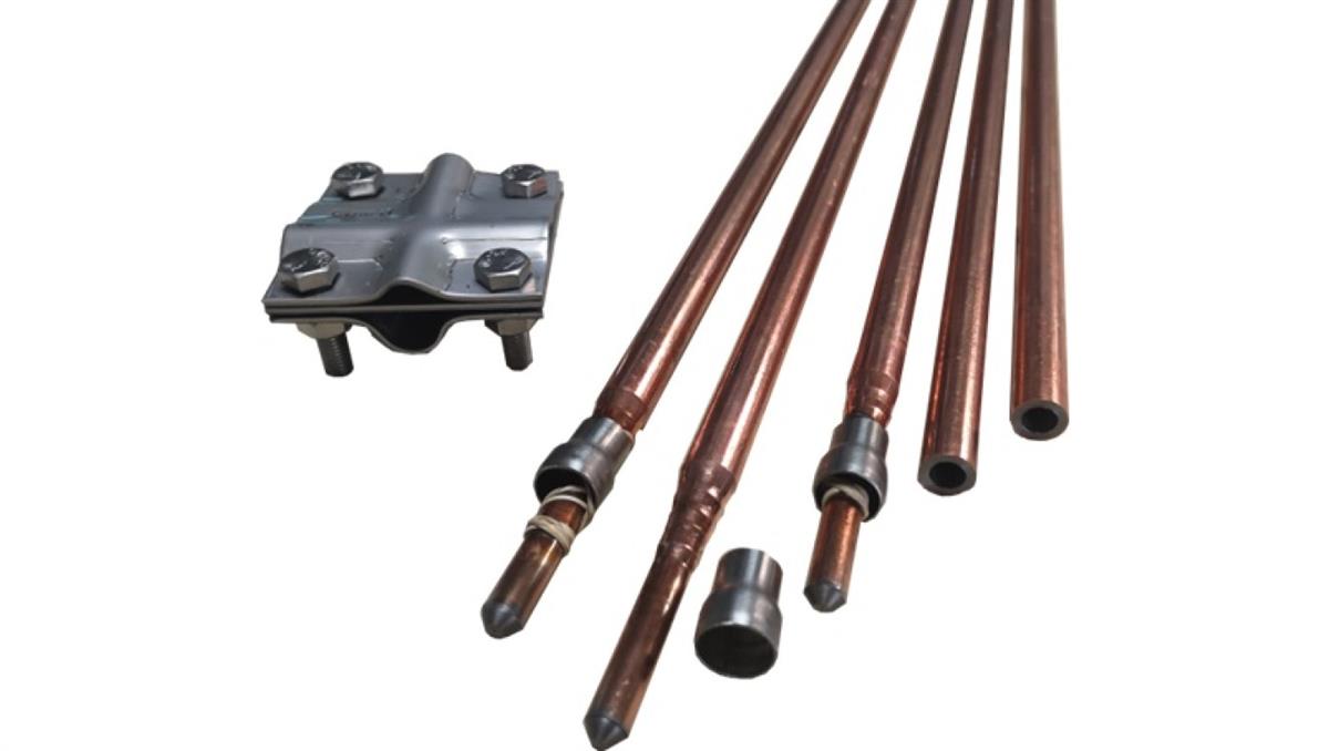 Uziom kompletny kuty pomiedziowany / miedziowany St/Cu powłoka 250um Cu 14,2 mm 6 m /C0060175/