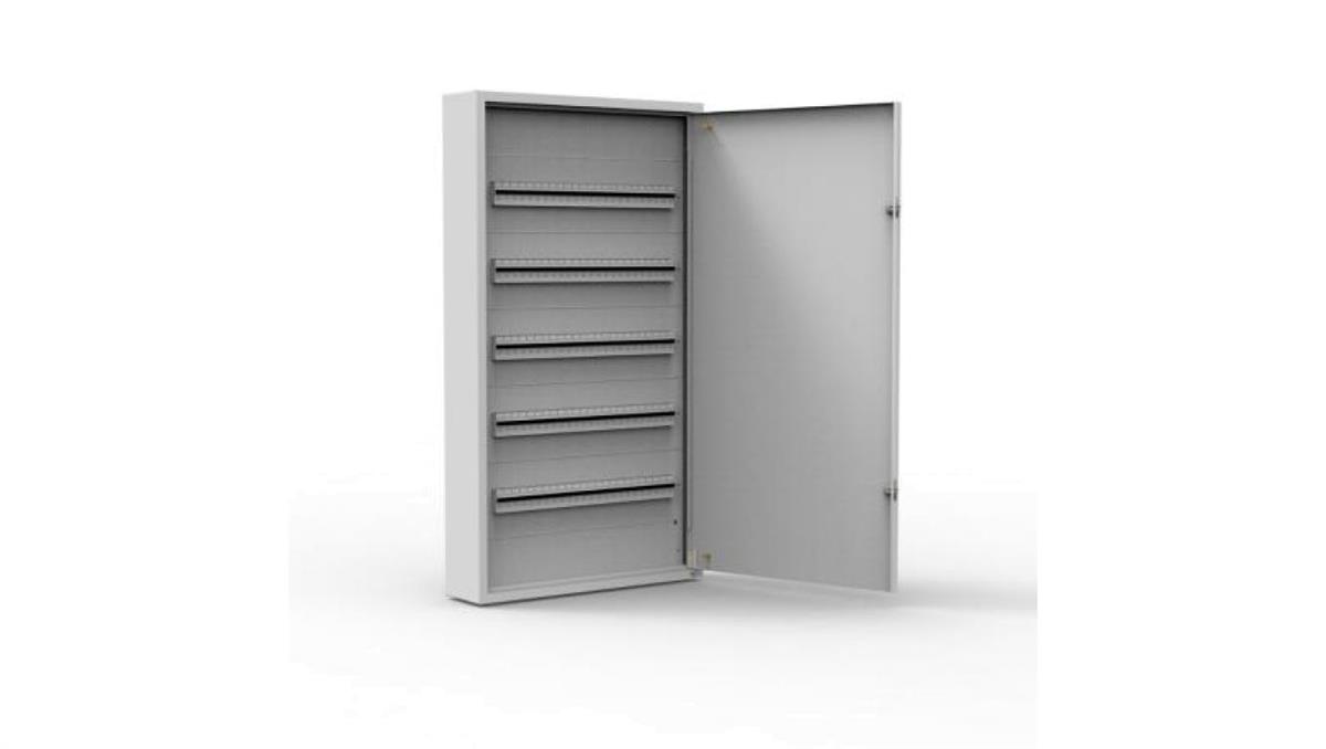 KOLE SYSTEMS Rozdzielnica natynkowa metalowa 120 modułowa 5x24 544x986x130 RAL9003 IP30 MN120/5/24