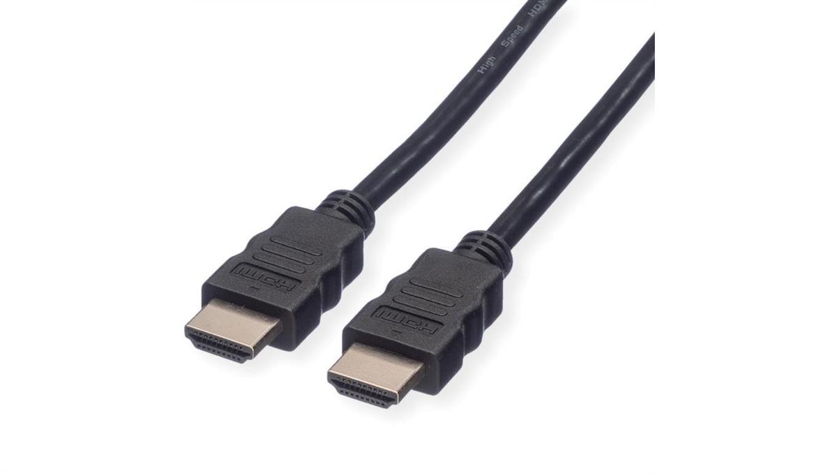 Kabel ROLINE HDMI High Speed z Ethernet M-M, czarny, 5 m