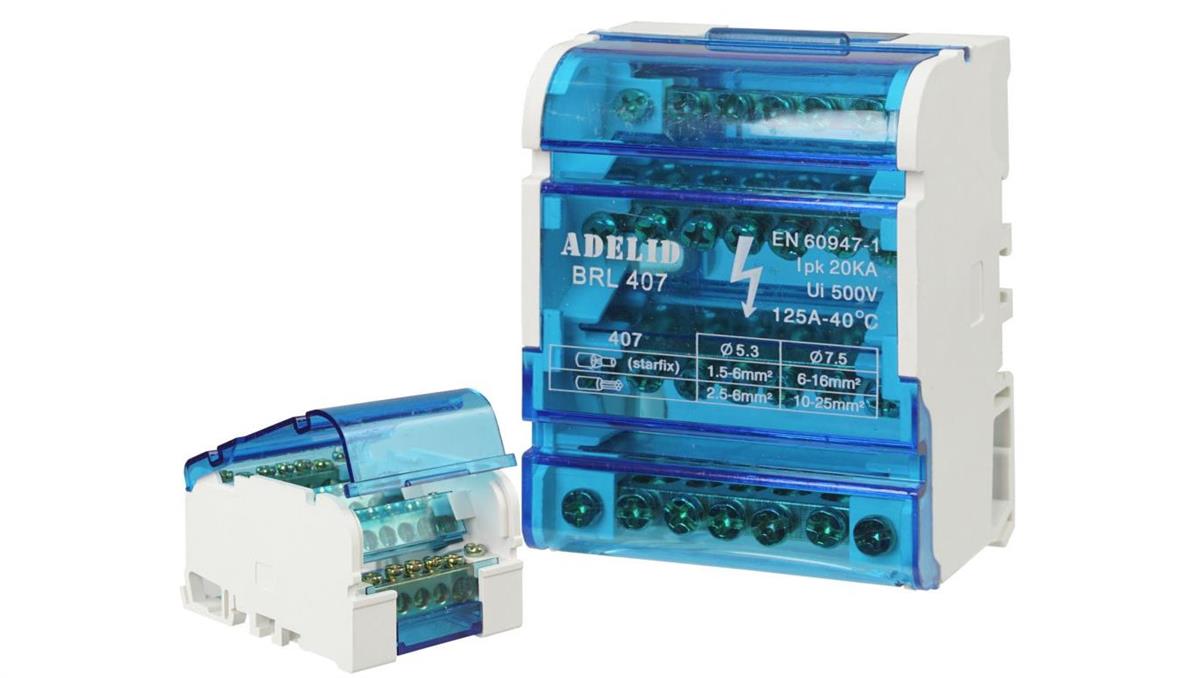 BLOK ROZDZIELCZY MOSTEK ŁĄCZENIOWY LISTWA 407 4X7 BRL 407