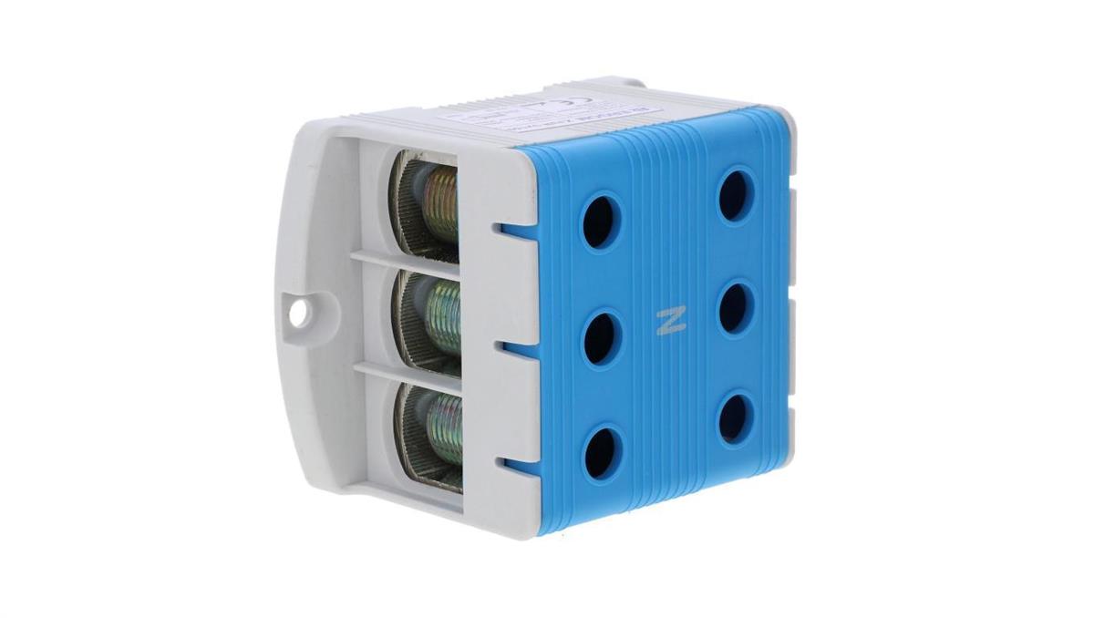 Ergom Złączka szynowa 3-torowa ZJUN-3x150/BL niebieska R34RR-07010022401
