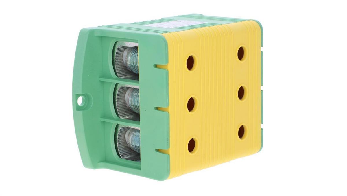 Ergom Złączka szynowa 3-torowa ZJUN-3x240 PE żółto-zielona R34RR-07020002701