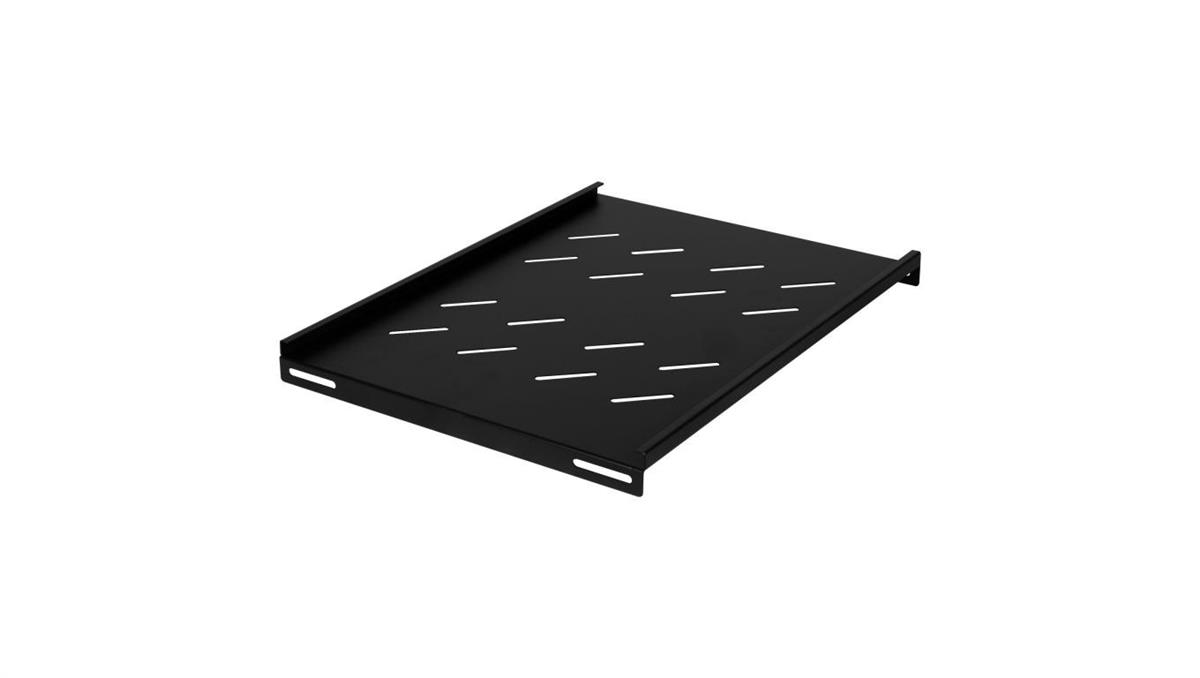 Półka stała do szafy RACK 19 1U 350mm boczny montaż czarna NEKU FLR