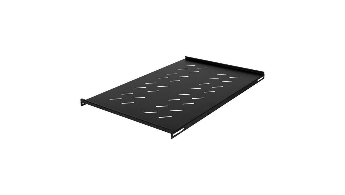 Półka stała do szafy RACK 19 1U 750mm boczny montaż czarna NEKU FLR