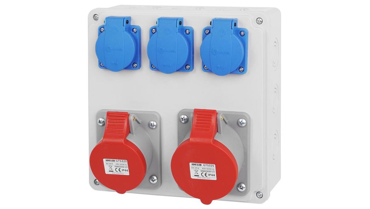 ADELID ROZDZIELNICA ROZDZIELNIA BUDOWLANA 2x32/4 3x230V RSBO.203/4